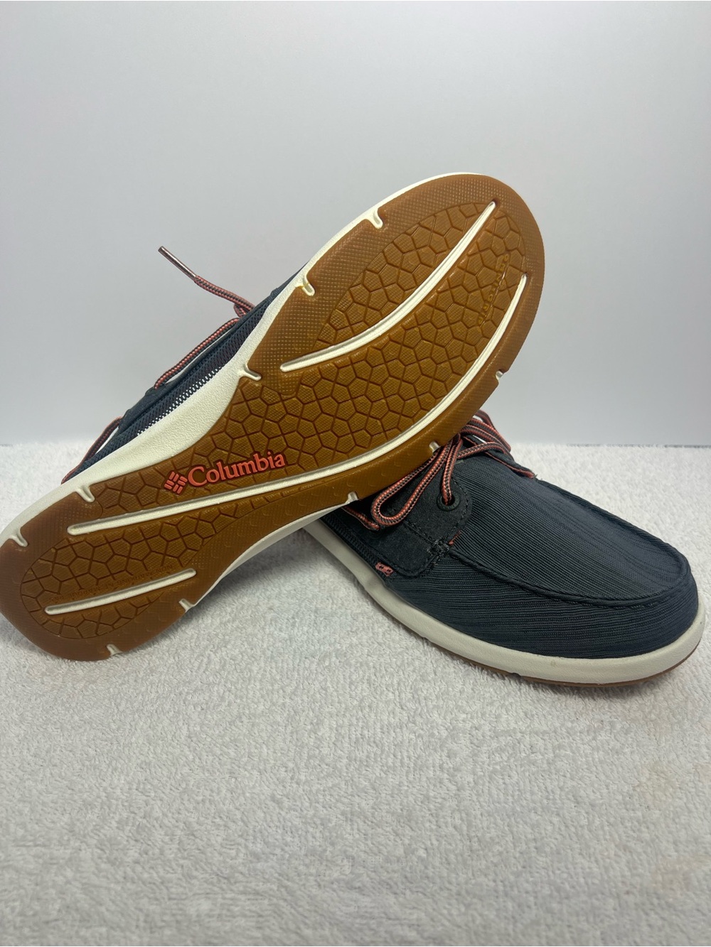 Columbia PFG Delray Loco II Women’s Boat Shoes Graphite/Coral Size 8.5 Casual - Picture 9 of 11